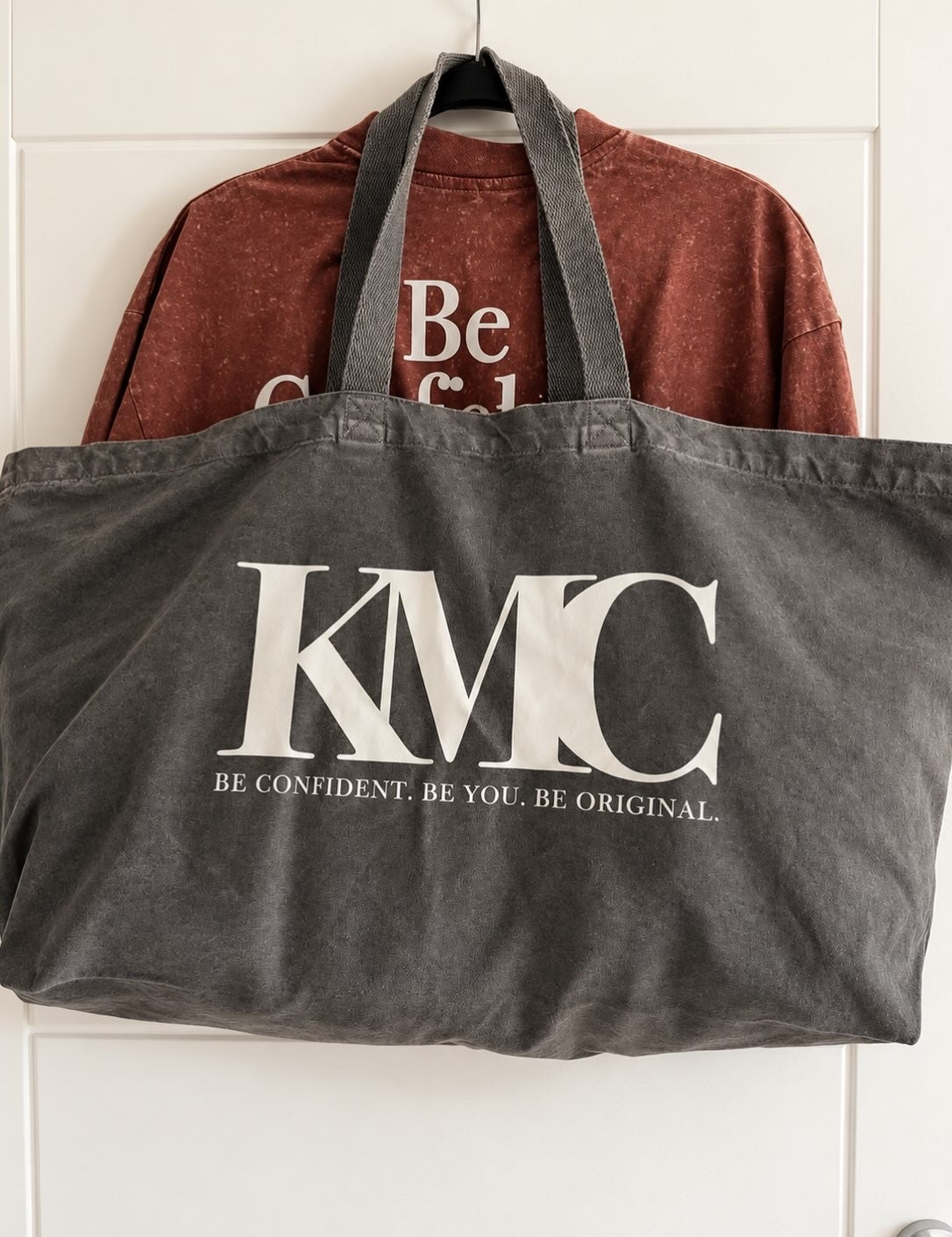 KMC Vintage Acid Washed Oversized Tote Bag – Vintage Black