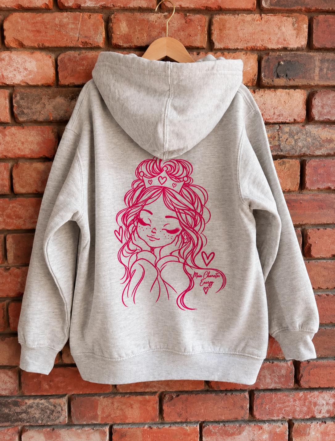 Main Character Energy | Girls Hoodie