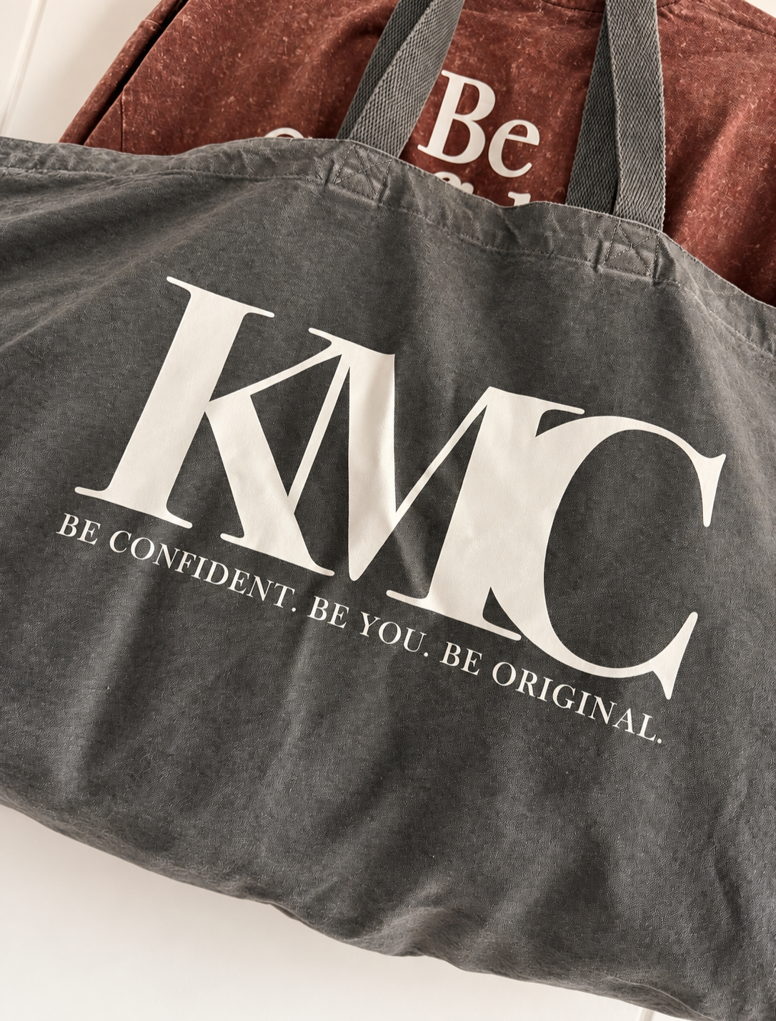 KMC Vintage Acid Washed Oversized Tote Bag – Vintage Black